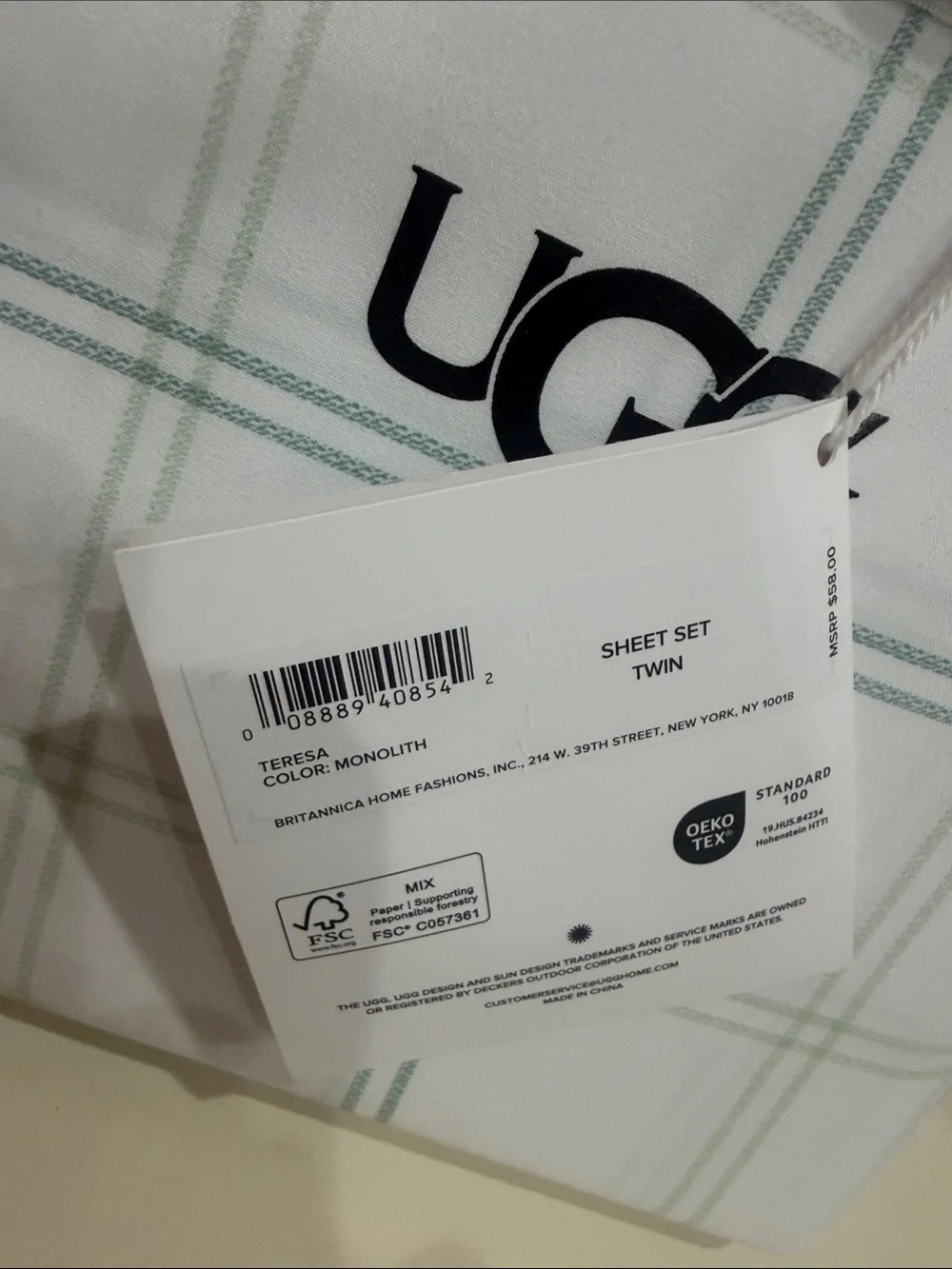 UGG White/Green 